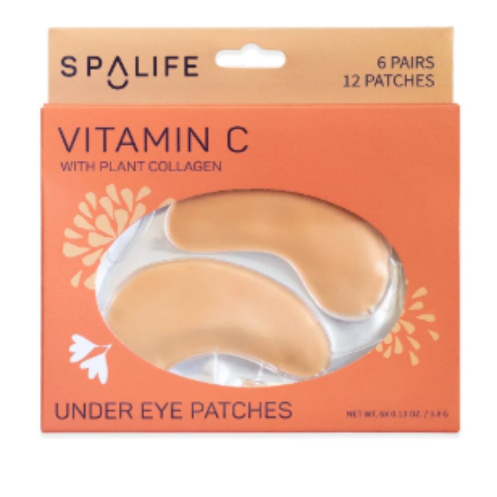 SPA LIFE VITAMIN C UNDER EYE PATCHES 6 PAIRS NEW